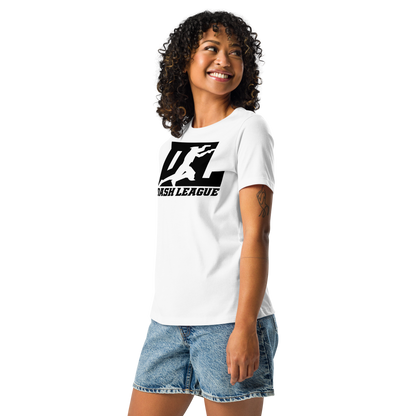 Camiseta holgada para mujer con logotipo DL en color negro